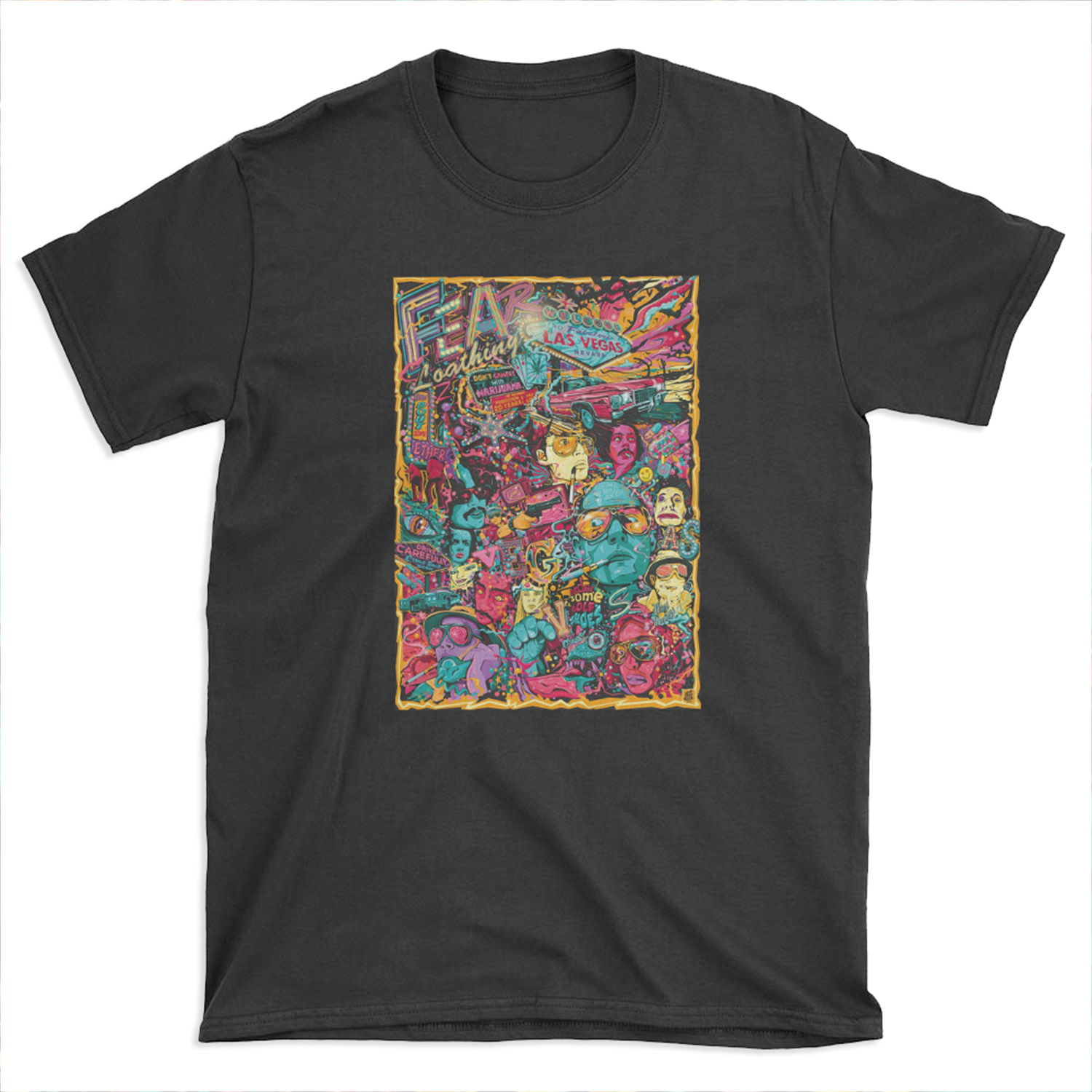 Fear and Loathing Las Vegas Art T-shirt Tee