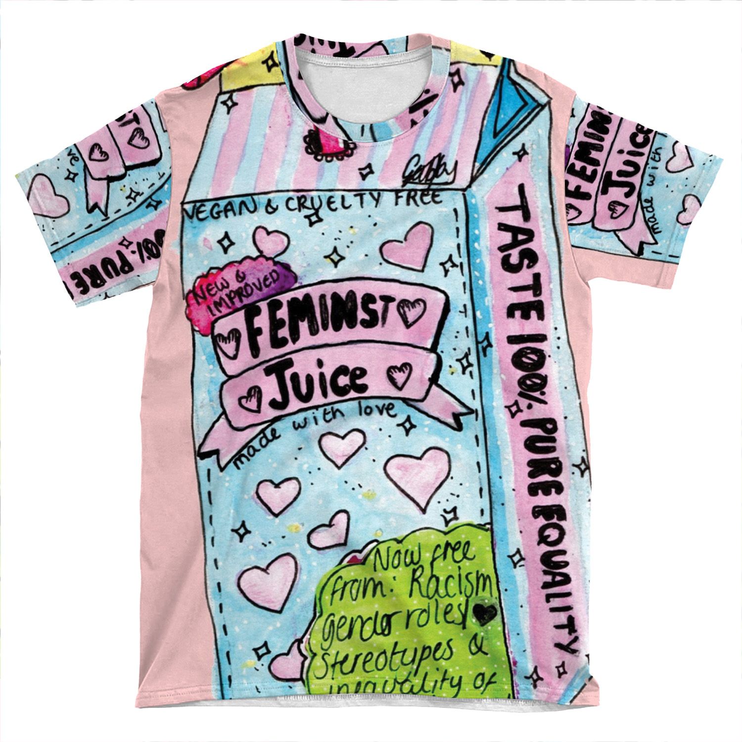 Feminist Juice AOP T-shirt Tee