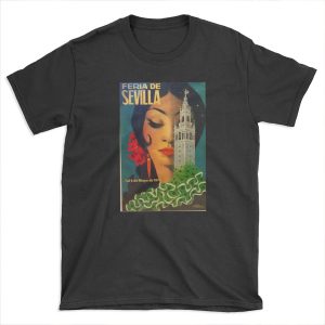 Feria de Sevilla Vintage Print T-shirt Tee