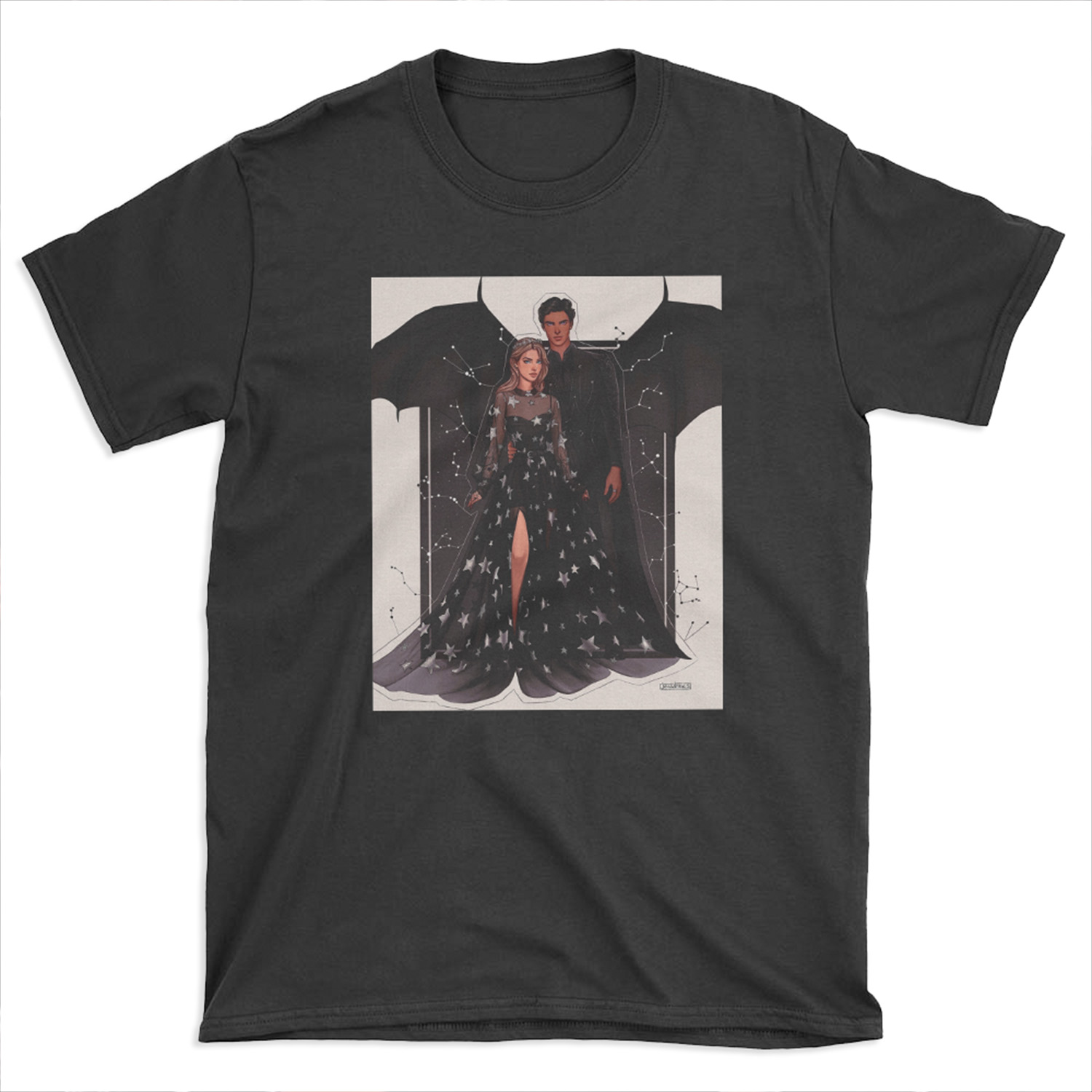 Feyre and Rhysand fanart. T-shirt Tee