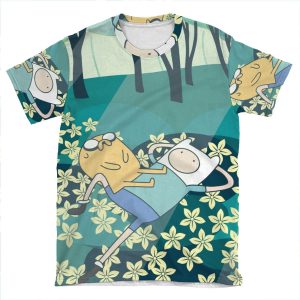 Field Of Flowers (Adventure Time) AOP T-shirt Tee