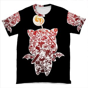 Final Fantasy Moogle-Verse (Red) AOP T-shirt Tee