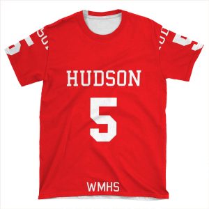 Finn Hudson Football Jersey (Home) AOP T-shirt Tee