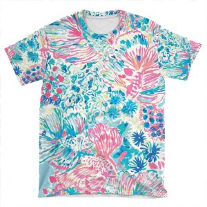 Fish Print AOP T-shirt Tee