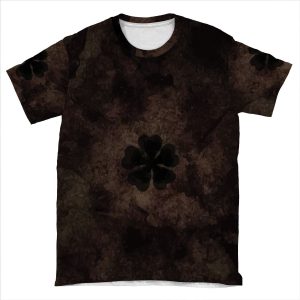 Five-Leaf Clover Book Asta AOP T-shirt Tee