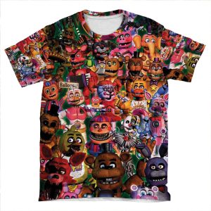 Five Nights At Freddys AOP T-shirt Tee