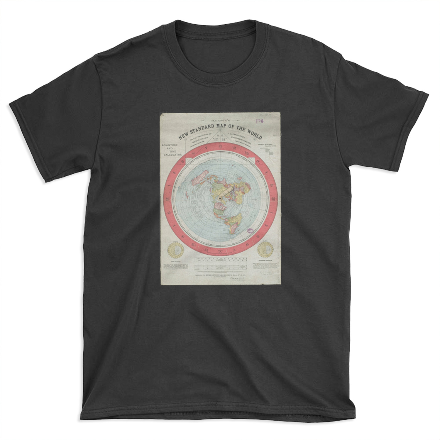 Flat Earth T-shirt Tee