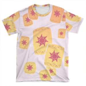 Floating Lanterns Gleam Variant AOP T-shirt Tee