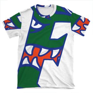 Florida Gators Head F Logo AOP T-shirt Tee