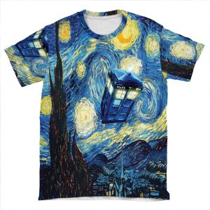 Flying Magic Phone Box AOP T-shirt Tee