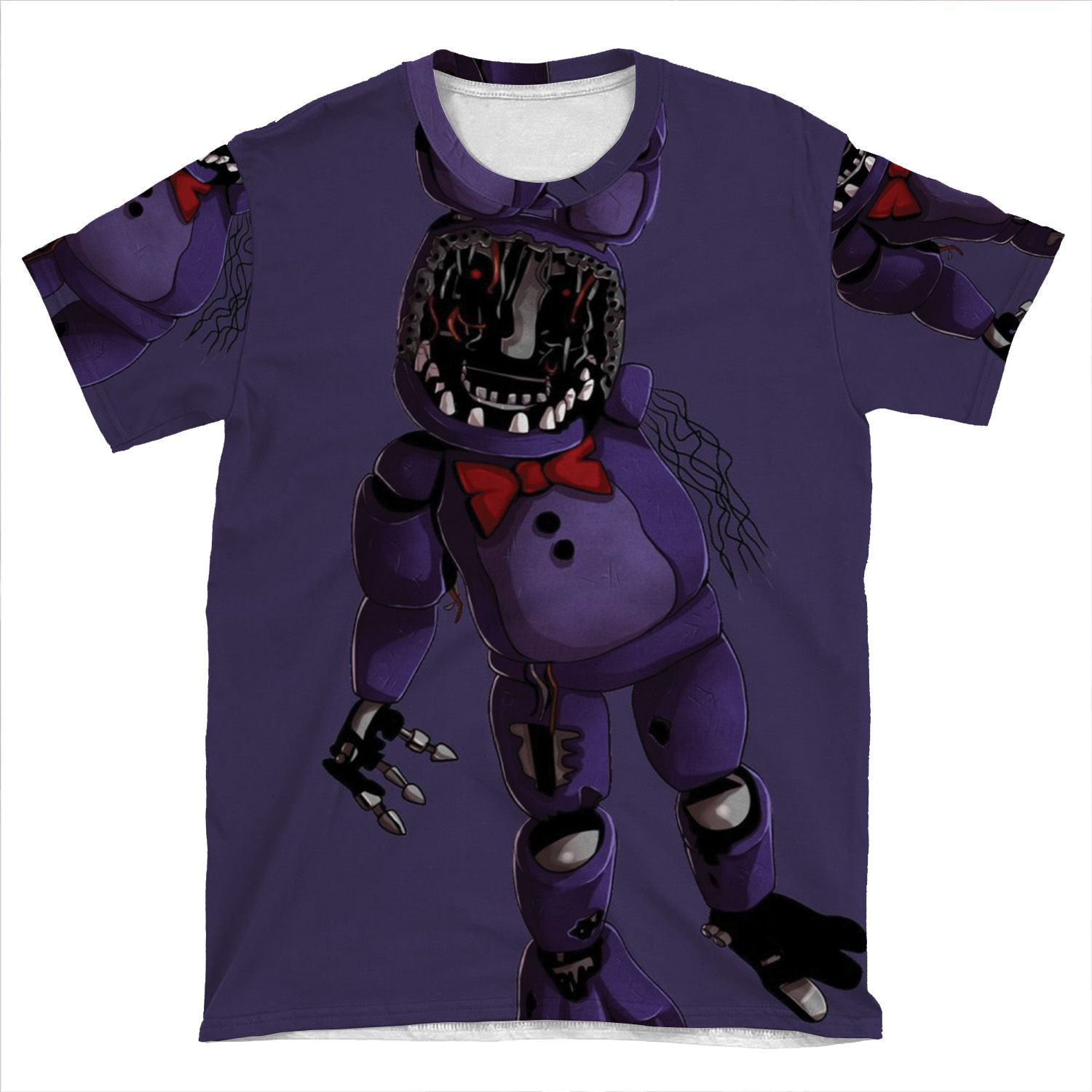 Fnaf 2 - Withered Bonnie Design AOP T-shirt Tee