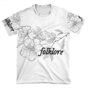 Folklore Album Taylor Swift Flower Lyrics AOP T-shirt Tee