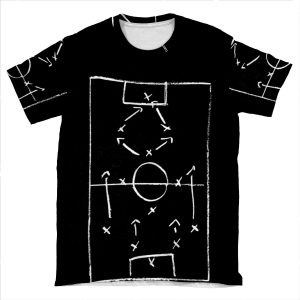 Football (Soccer) - Tactics Time AOP T-shirt Tee
