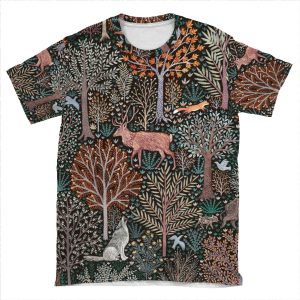 Forest Animals - Les Animaux De La Foret AOP T-shirt Tee