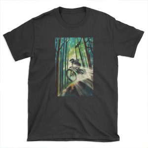 Forest Jump Mountain biker T-shirt Tee