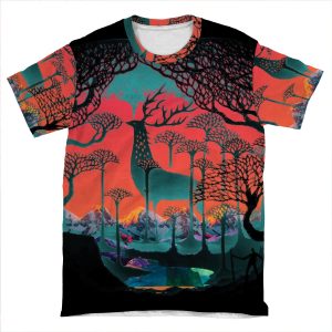 Forest Spirit - Woodland Illustration AOP T-shirt Tee