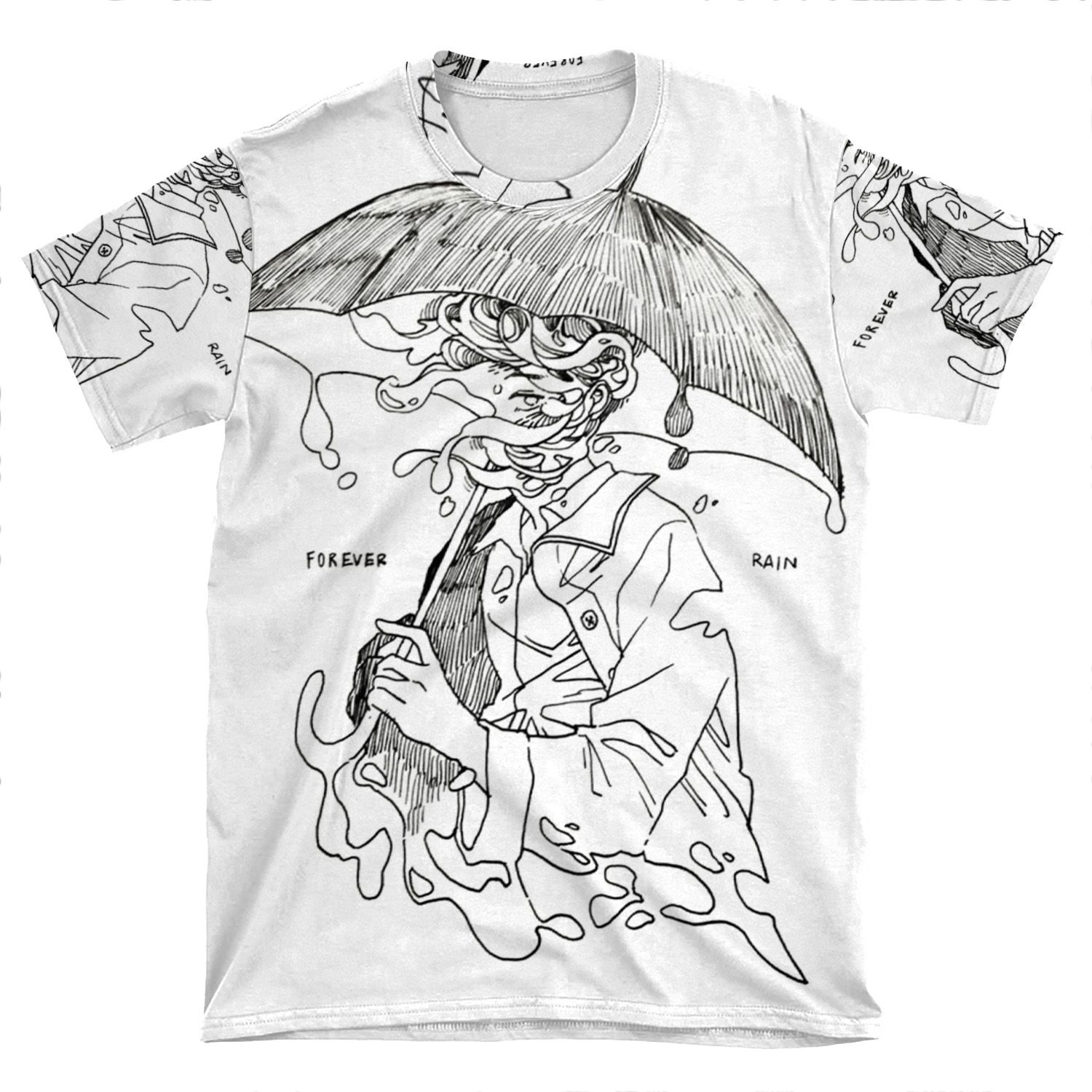 Forever Rain - Mono AOP T-shirt Tee