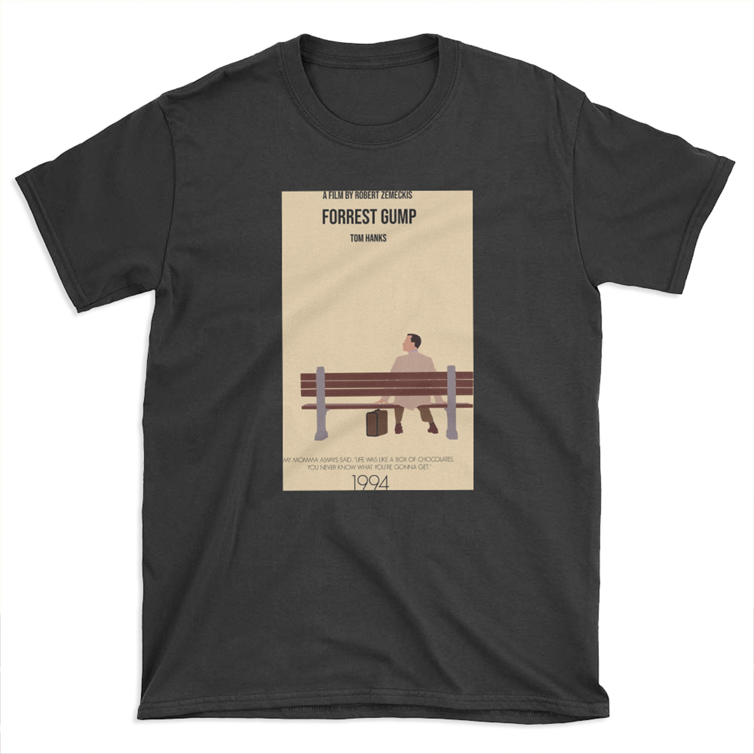 Forrest Gump Minimalist Movie T-shirt Tee