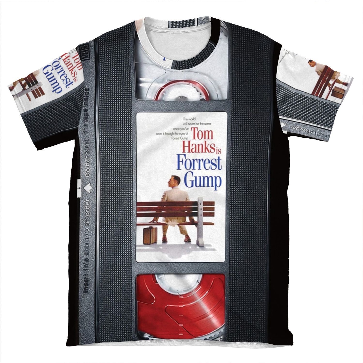 Forrest Gump Vhs Case AOP T-shirt Tee