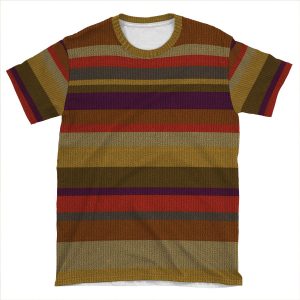 Fourth Doctor's Scarf AOP T-shirt Tee