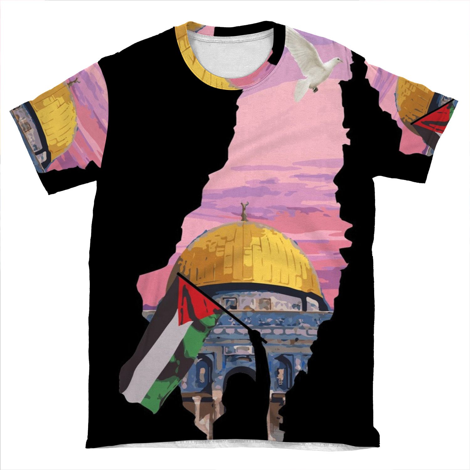 Freedom Free Palestine AOP T-shirt Tee