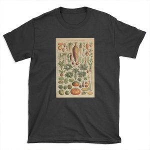 French Vintage Vegetables T-shirt Tee