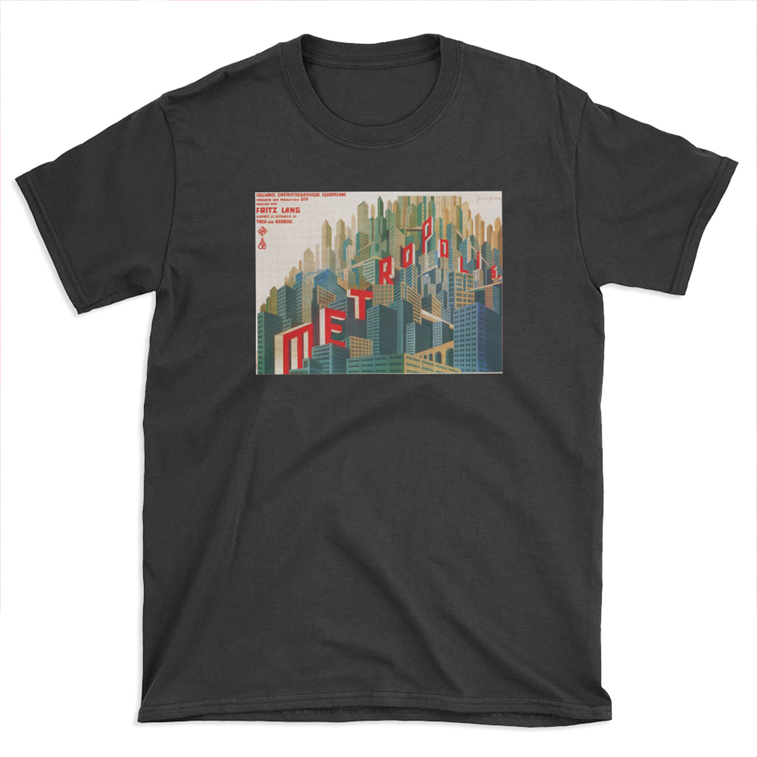 Fritz Lang Metropolis 1927 Sci Fi Film Vintage Movie T-shirt Tee