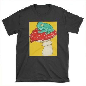 Frog on a Mushroom T-shirt Tee