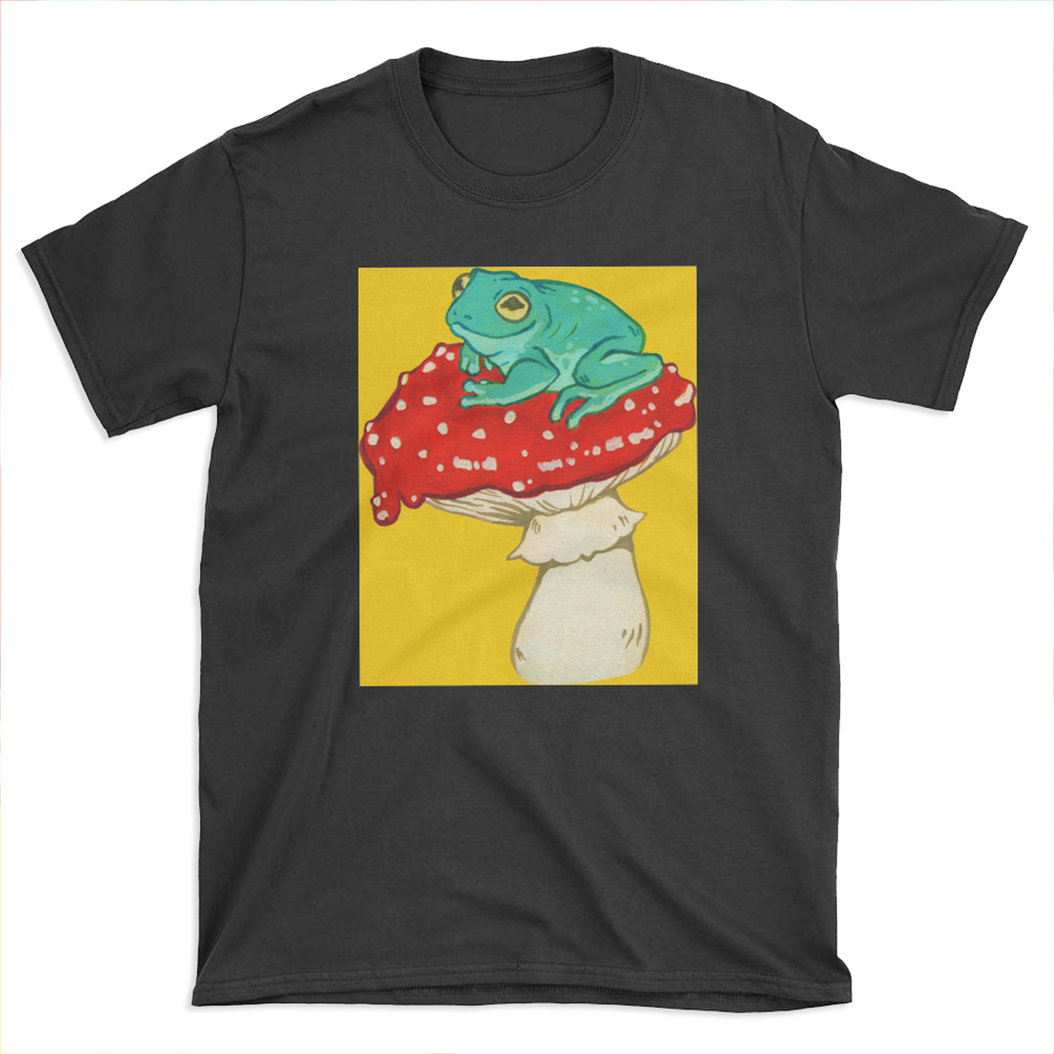 Frog on a Mushroom T-shirt Tee