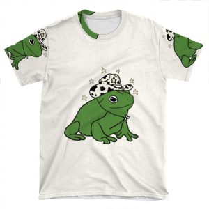 Frog With A Cowboy Hat _ AOP T-shirt Tee