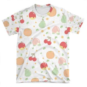Fruit Pattern AOP T-shirt Tee