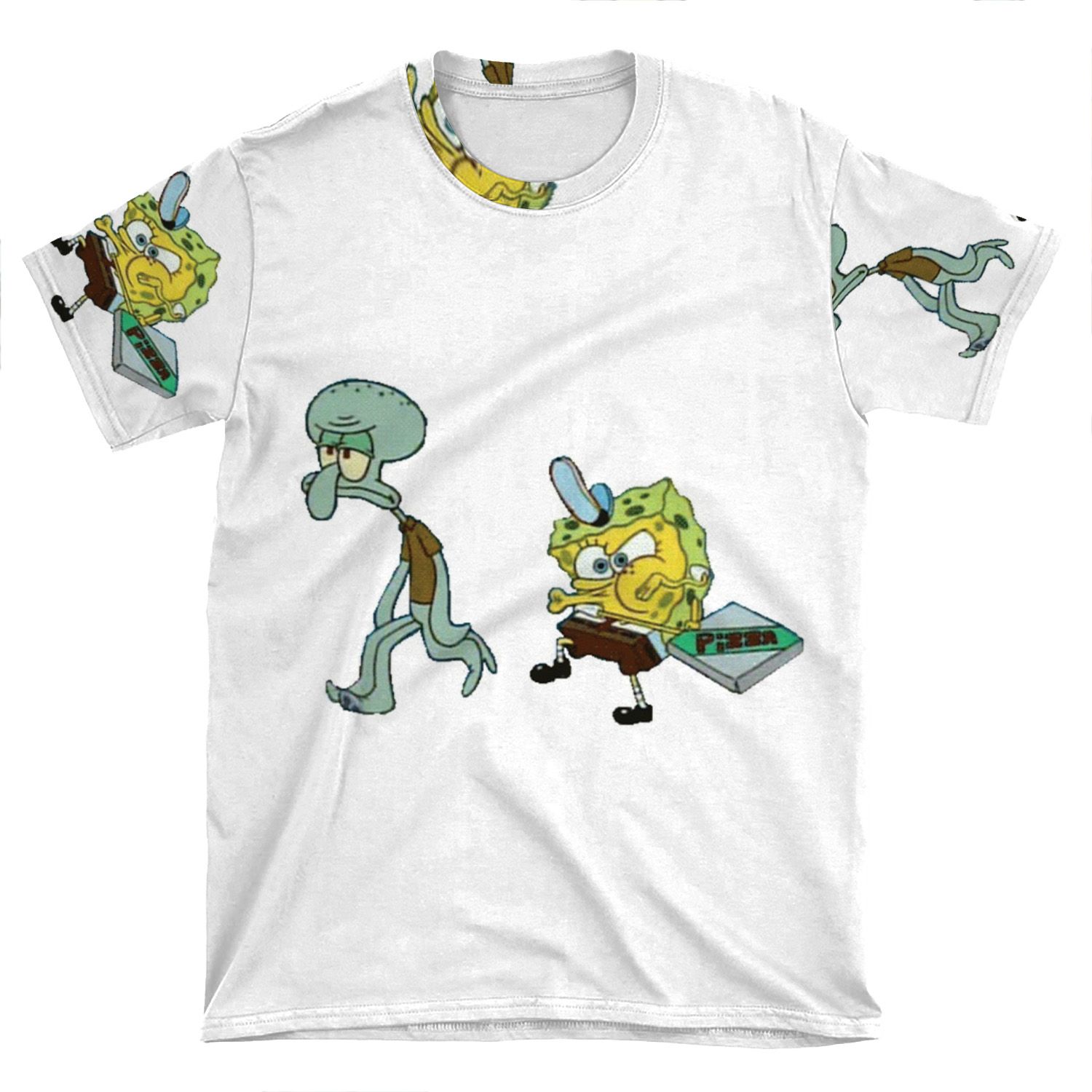 Funny Spongebob AOP T-shirt Tee