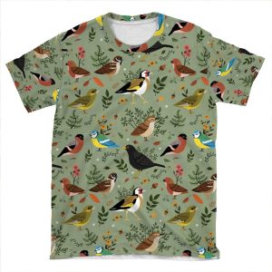 Garden Birds AOP T-shirt Tee