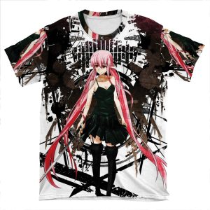 Gasai Yuno Anime Future Desolation Anime T-Shirt AOP T-shirt Tee