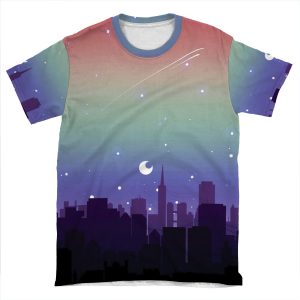 Gay Pride Cityscape AOP T-shirt Tee