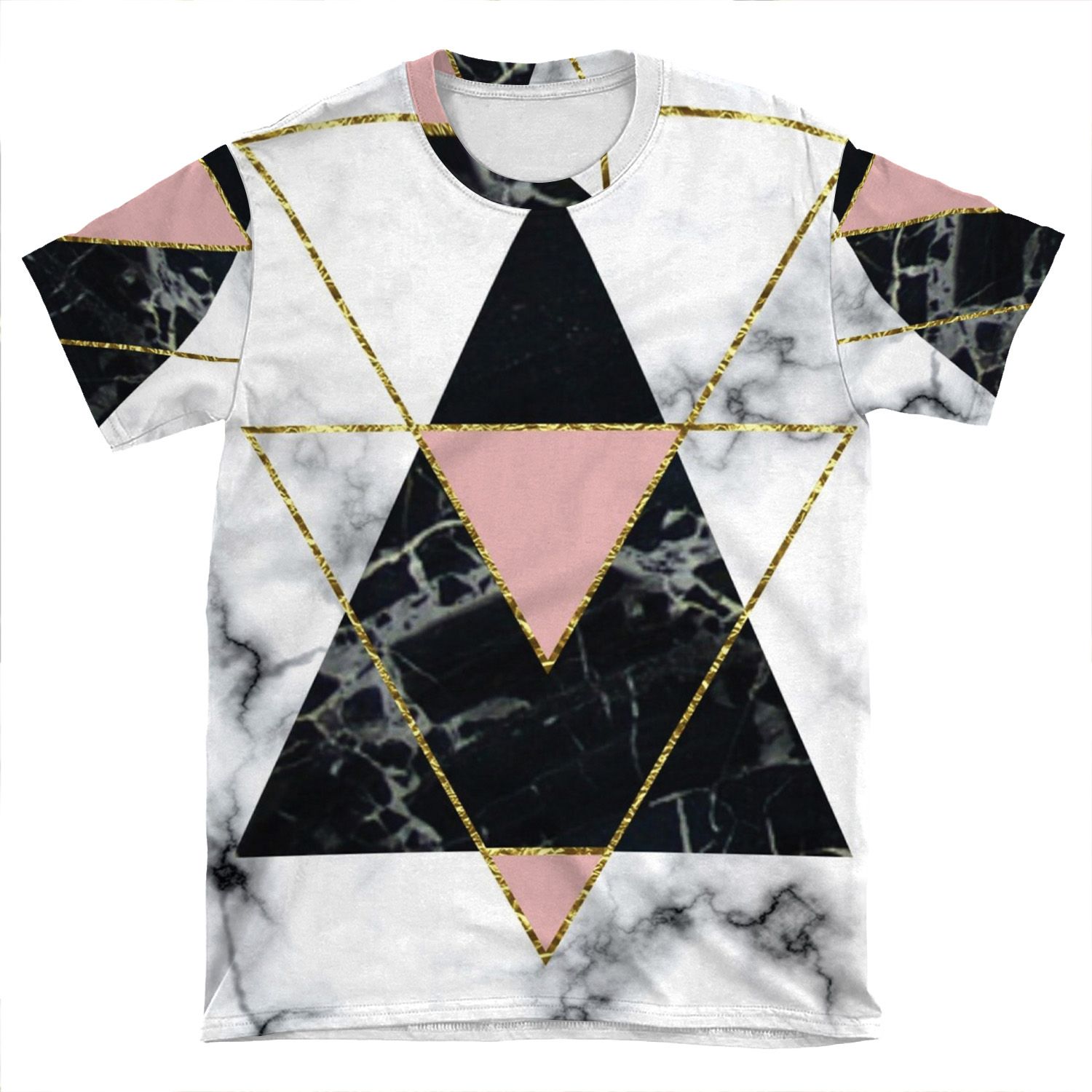 Geo Glam Marble AOP T-shirt Tee