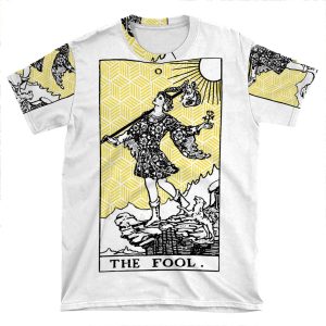 Geometric Tarot Print - The Fool AOP T-shirt Tee