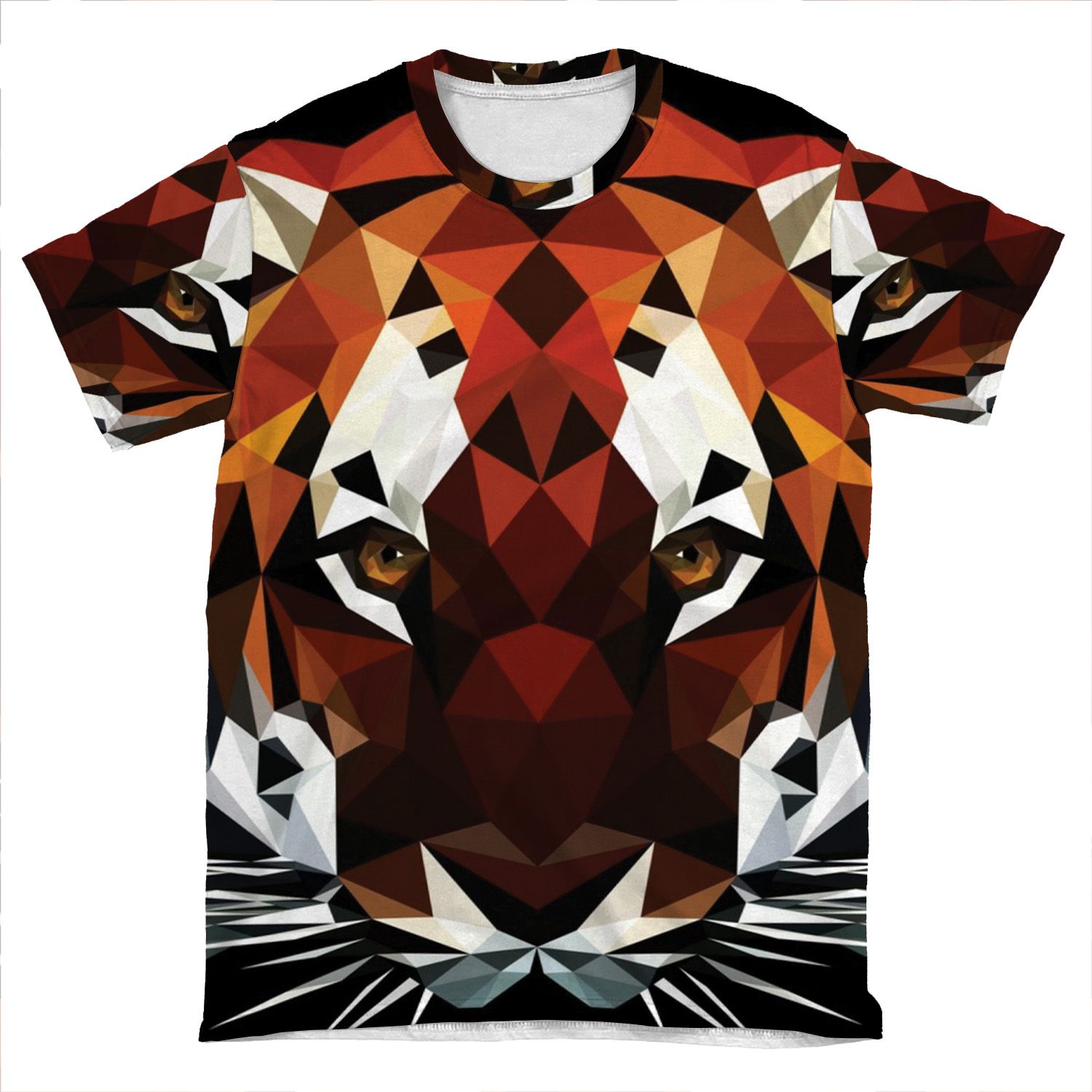 Geometric Tiger AOP T-shirt Tee