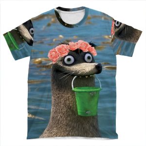 Gerald Finding Dory Flower Crown AOP T-shirt Tee