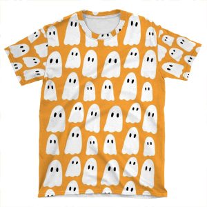 Ghost Pattern Phone ! AOP T-shirt Tee