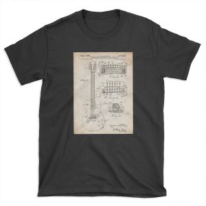Gibson Les Paul Guitar US Patent Art 1955 T-shirt Tee