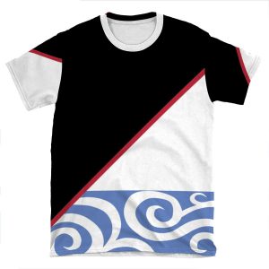 Gintama Gintoki Yukata Pattern AOP T-shirt Tee