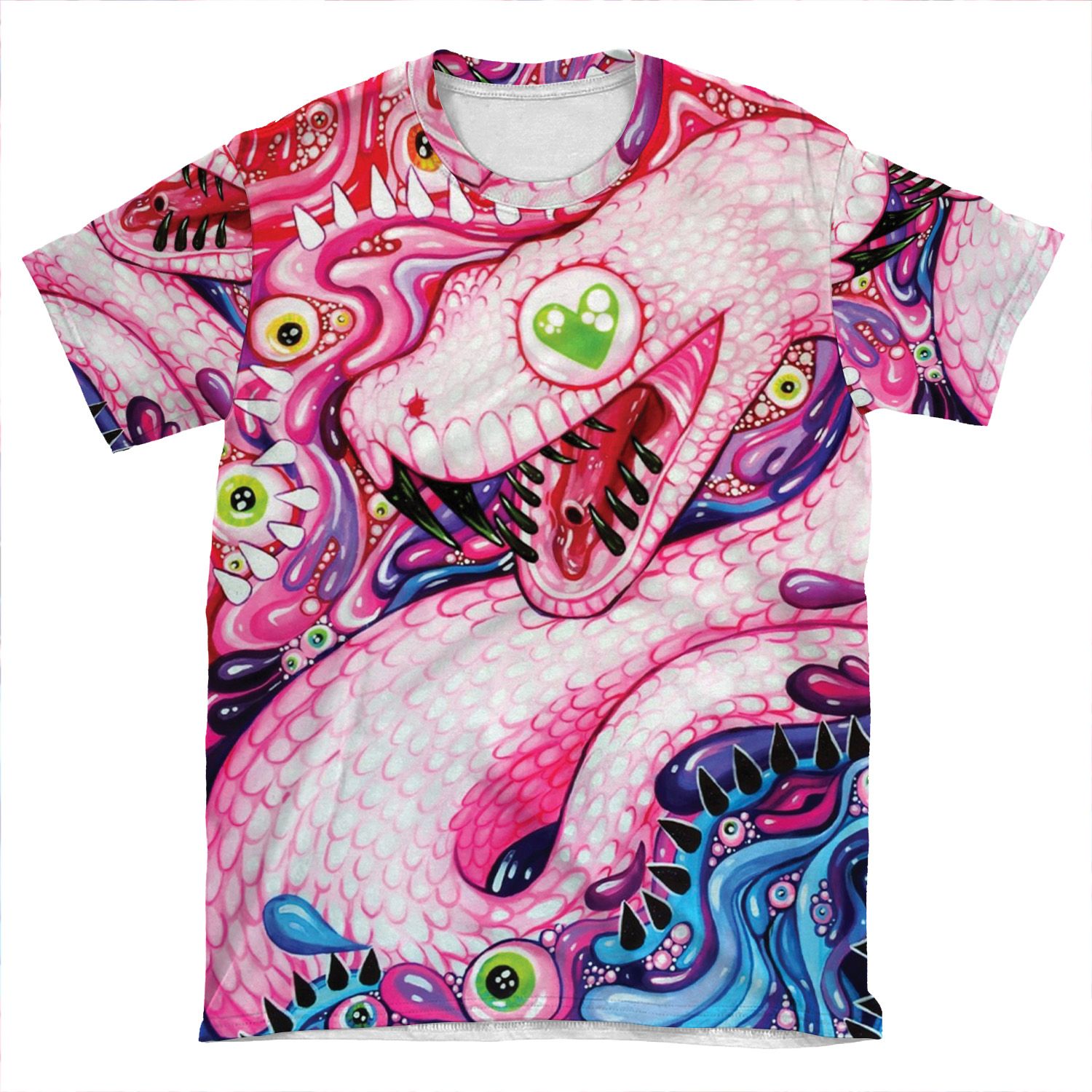 Glittersnake - Acrylic Painting AOP T-shirt Tee