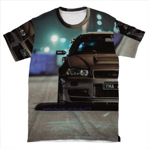 Godzilla Gt-R Phone AOP T-shirt Tee