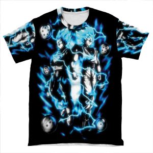 Goku & Vegeta Super Saiyan God/Blue AOP T-shirt Tee