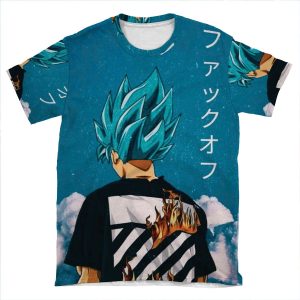 Goku Blue Trip AOP T-shirt Tee