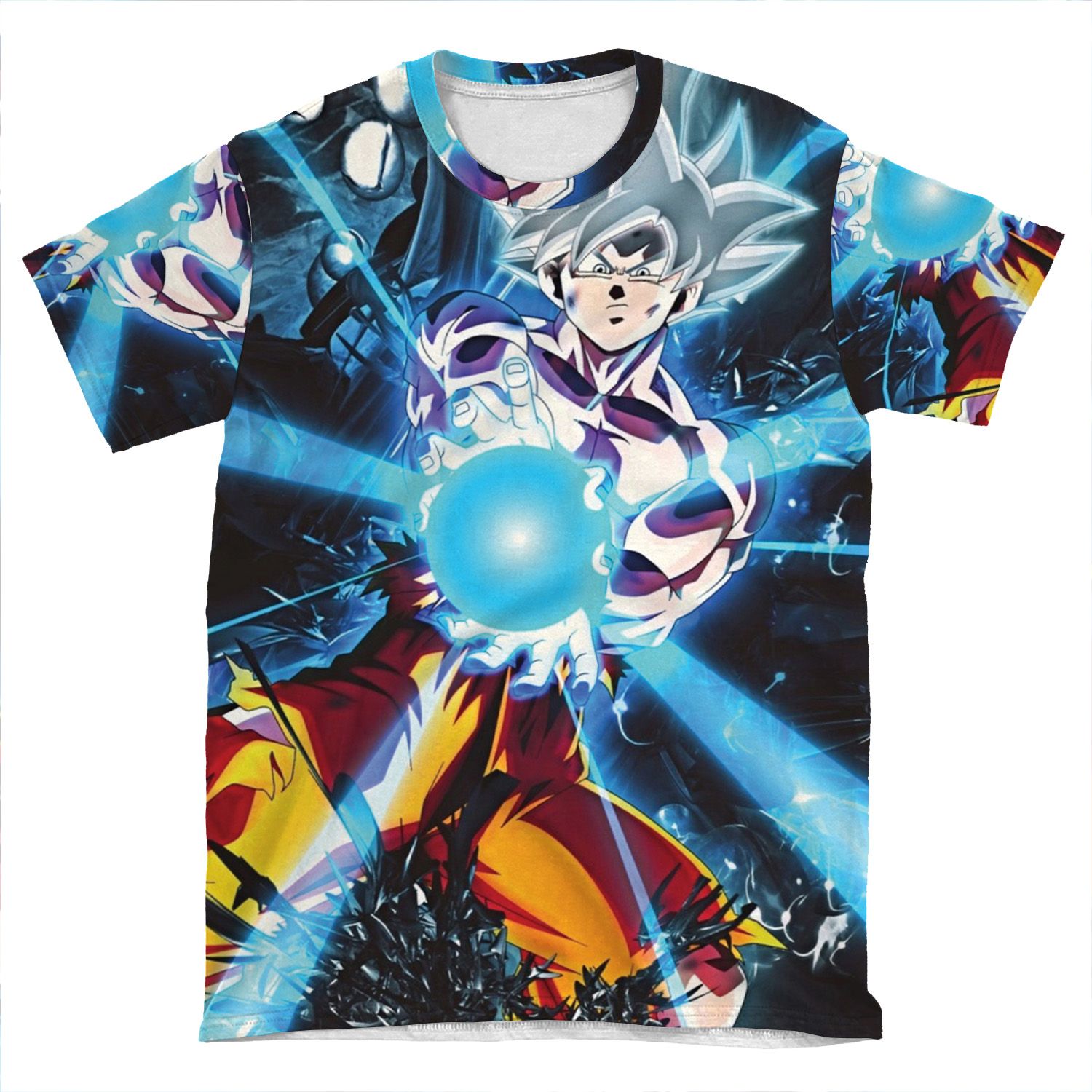 Goku Mastered Ultra Instinct 3 AOP T-shirt Tee