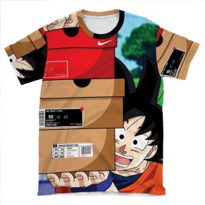 Goku Sneakers AOP T-shirt Tee