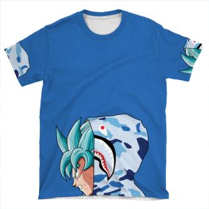 Goku Ssb Bape AOP T-shirt Tee