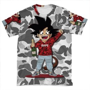 Goku White AOP T-shirt Tee